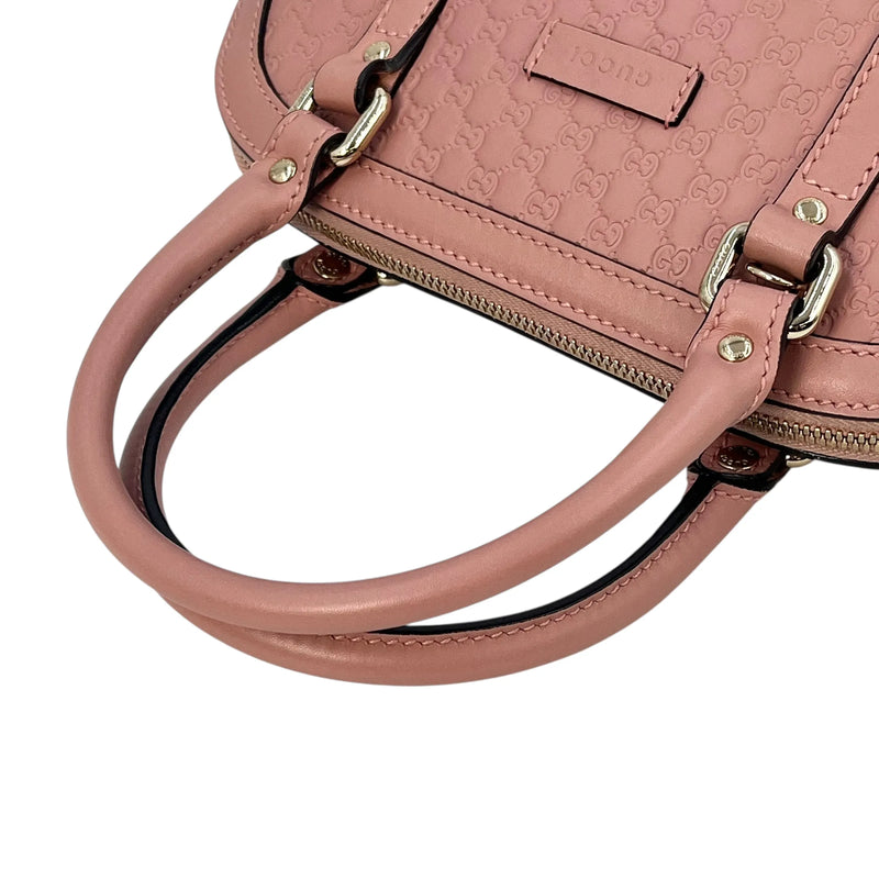 GUCCI Micro Guccissima Dome Handbag/Shoulder Bag - Pink 