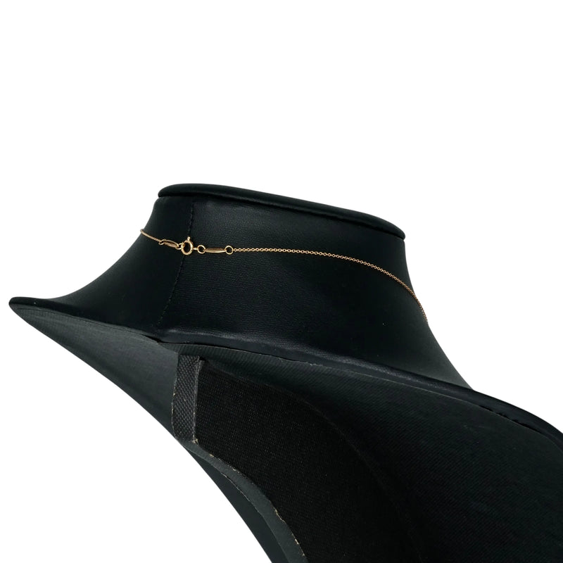 Tiffany & Co オープンハート ペンダント ネックレス - 18KYG