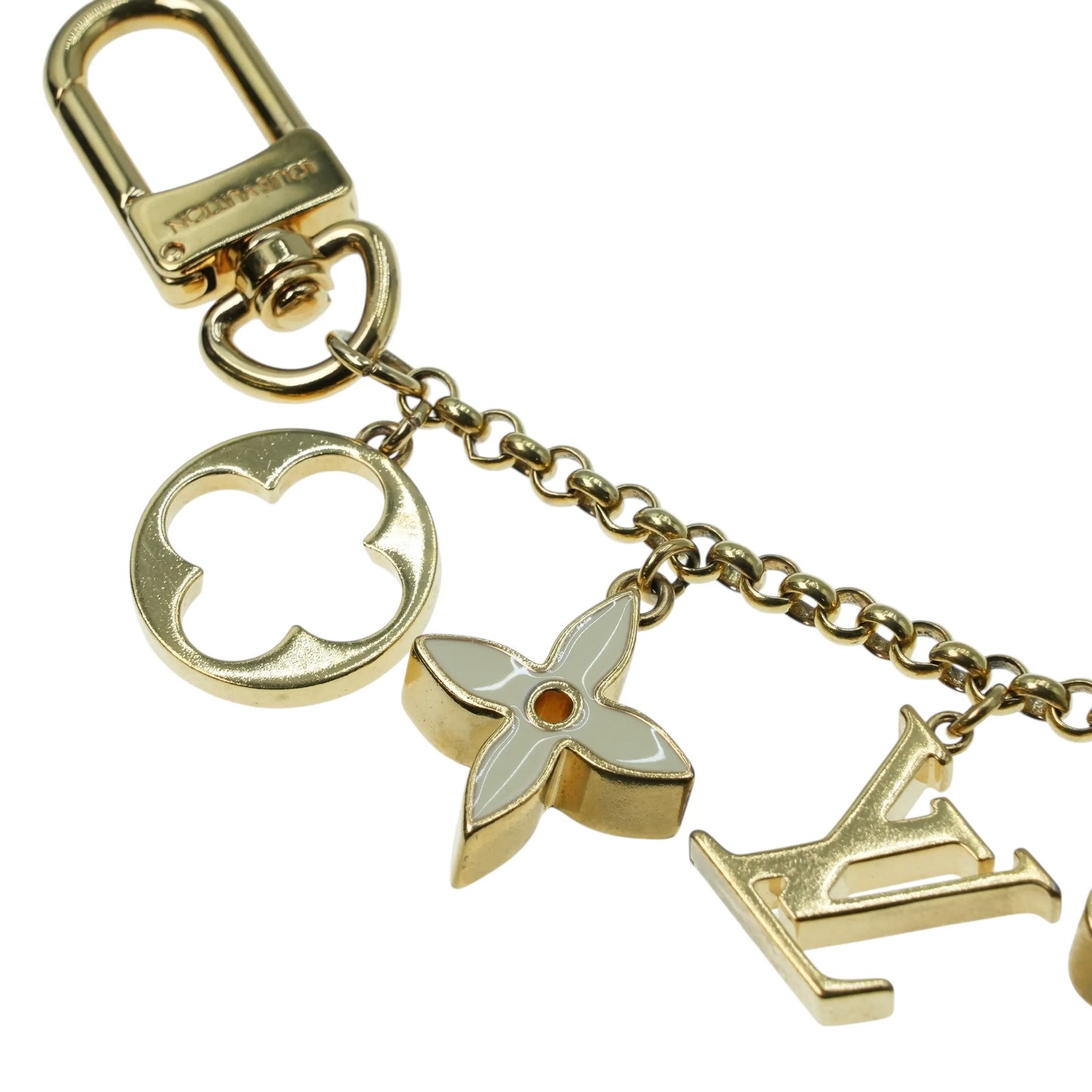 Louis Vuitton Fleur de Monogram Charm Accessory - Gold Plated 