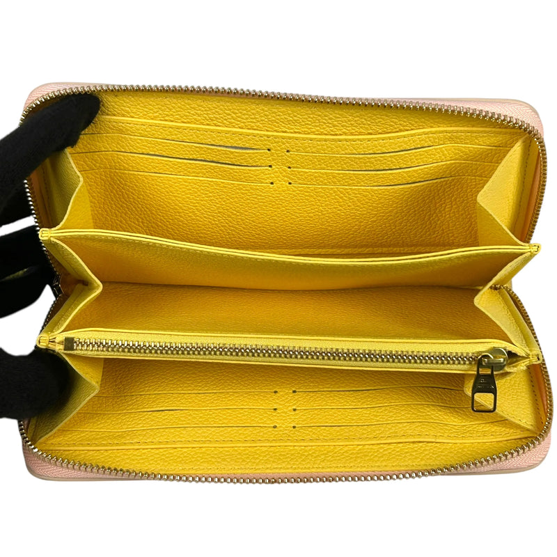 Louis Vuitton Monogram Empreinte Zippy Long Wallet - Pink 