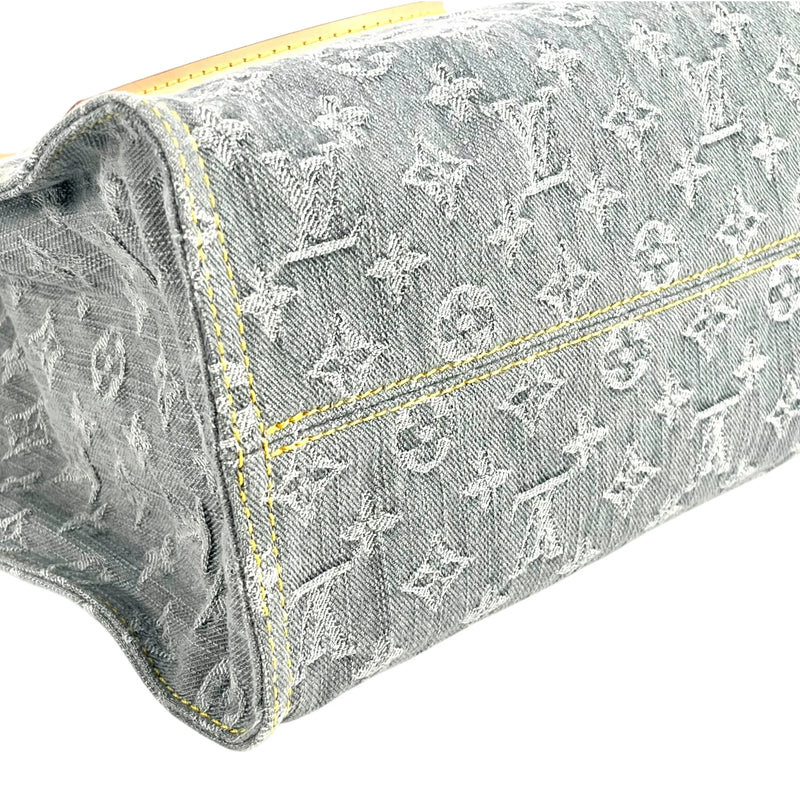 Louis Vuitton モノグラム デニム MM トートバッグ - ブルーグレー - 33685