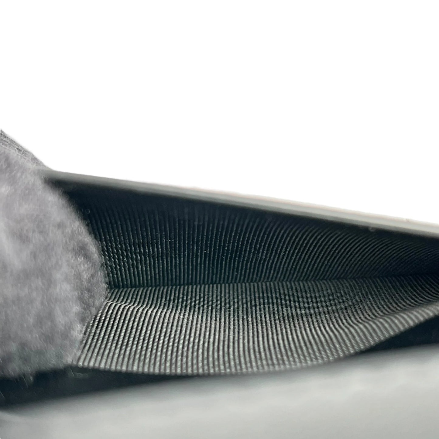 BALENCIAGA Crocodile Paper Card Case - Black 