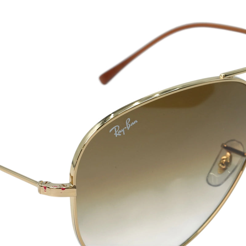 Ray-Ban Gold Frame Sunglasses - Brown - 34070 