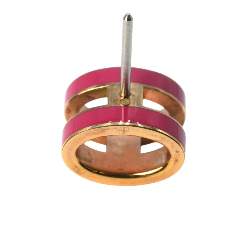 Hermès Mini Pop H Earring - Pink - Metal 
