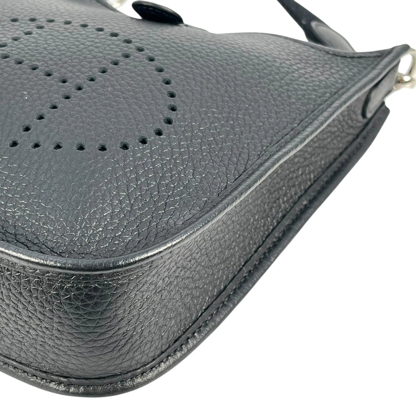 HERMES Evelyn TPM Taurillon W Stamp (Made in 2024) Shoulder Bag - Black 