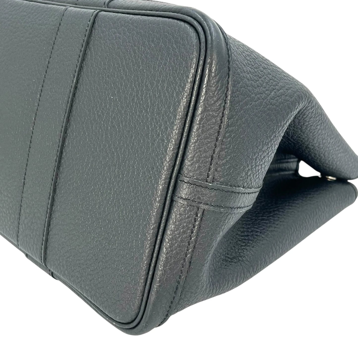 HERMES Garden Party PM Negonda X Stamped Tote Bag - Black 