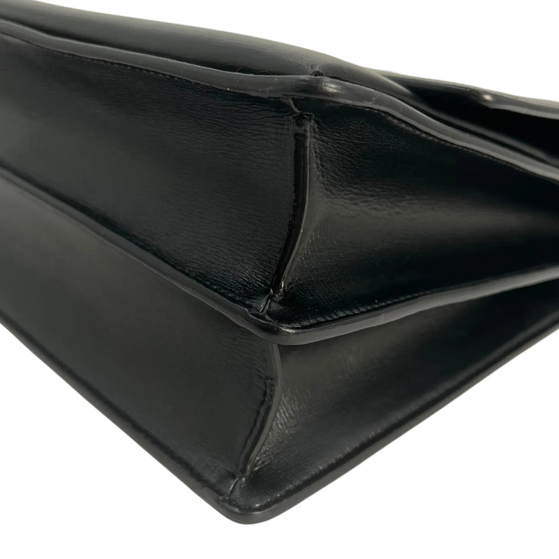 SAINT LAURENT サンセット ミディアム レザー チェーンショルダーバッグ - ブラック