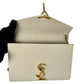 SAINT LAURENT Cassandra Leather Chain Shoulder Bag - White 