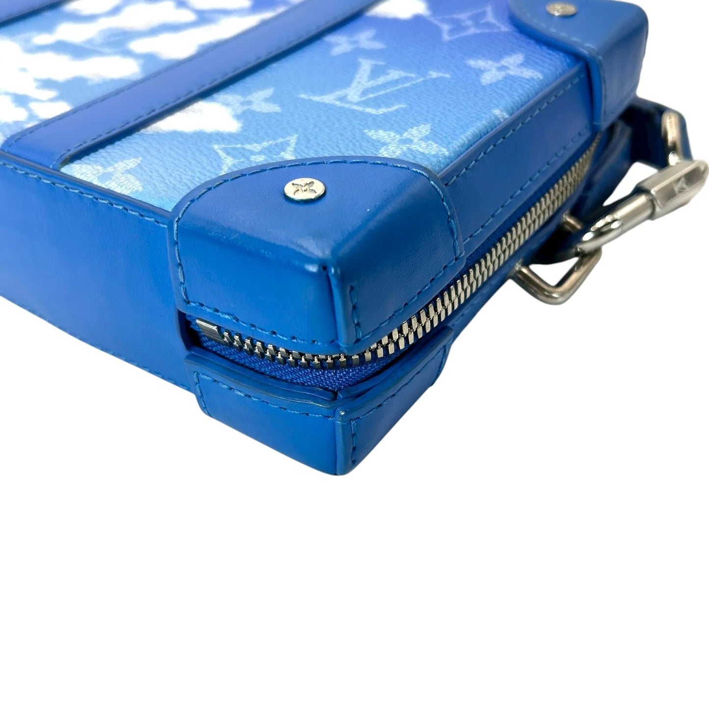 LOUIS VUITTON Soft Trunk Monogram LV Clouds Shoulder Bag - Blue 