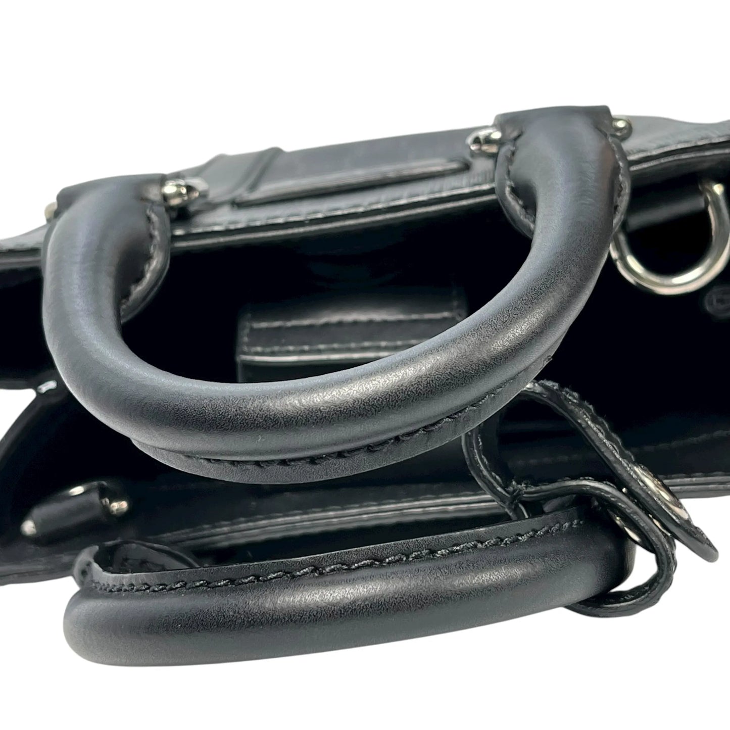 GUCCI GGスプリーム ミニハンドバッグ ショルダーバッグ - ブラック