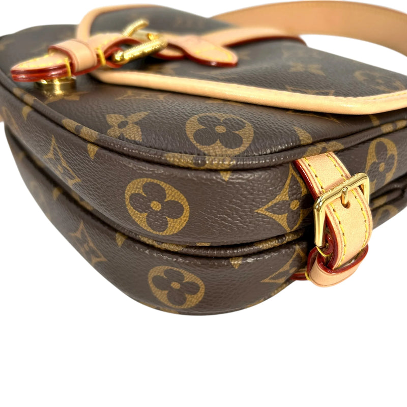 LOUIS VUITTON ソミュールBB モノグラム ハンドバッグ ショルダーバッグ - ダークブラウン