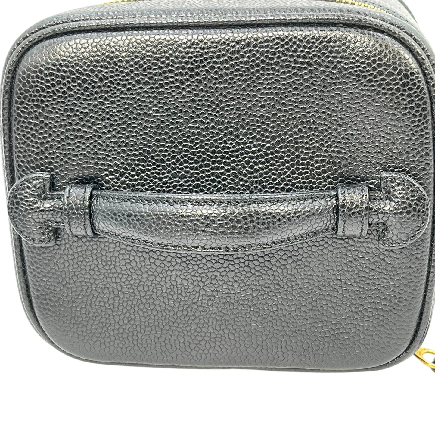 CHANEL Coco Mark Caviar Skin Vanity Bag Mini Bag - Black 