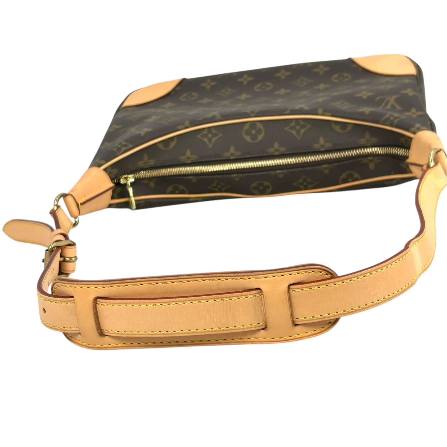 LOUIS VUITTON Boulogne Monogram Canvas Shoulder Bag - Brown 