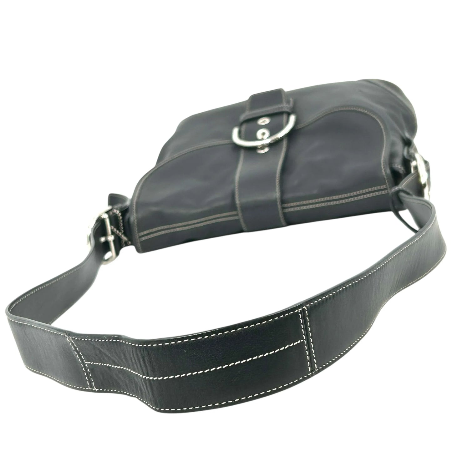 Coach Soho Crossbody Messenger Leather Shoulder Bag - Black 