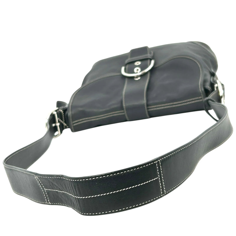 Coach Soho Crossbody Messenger Leather Shoulder Bag - Black 