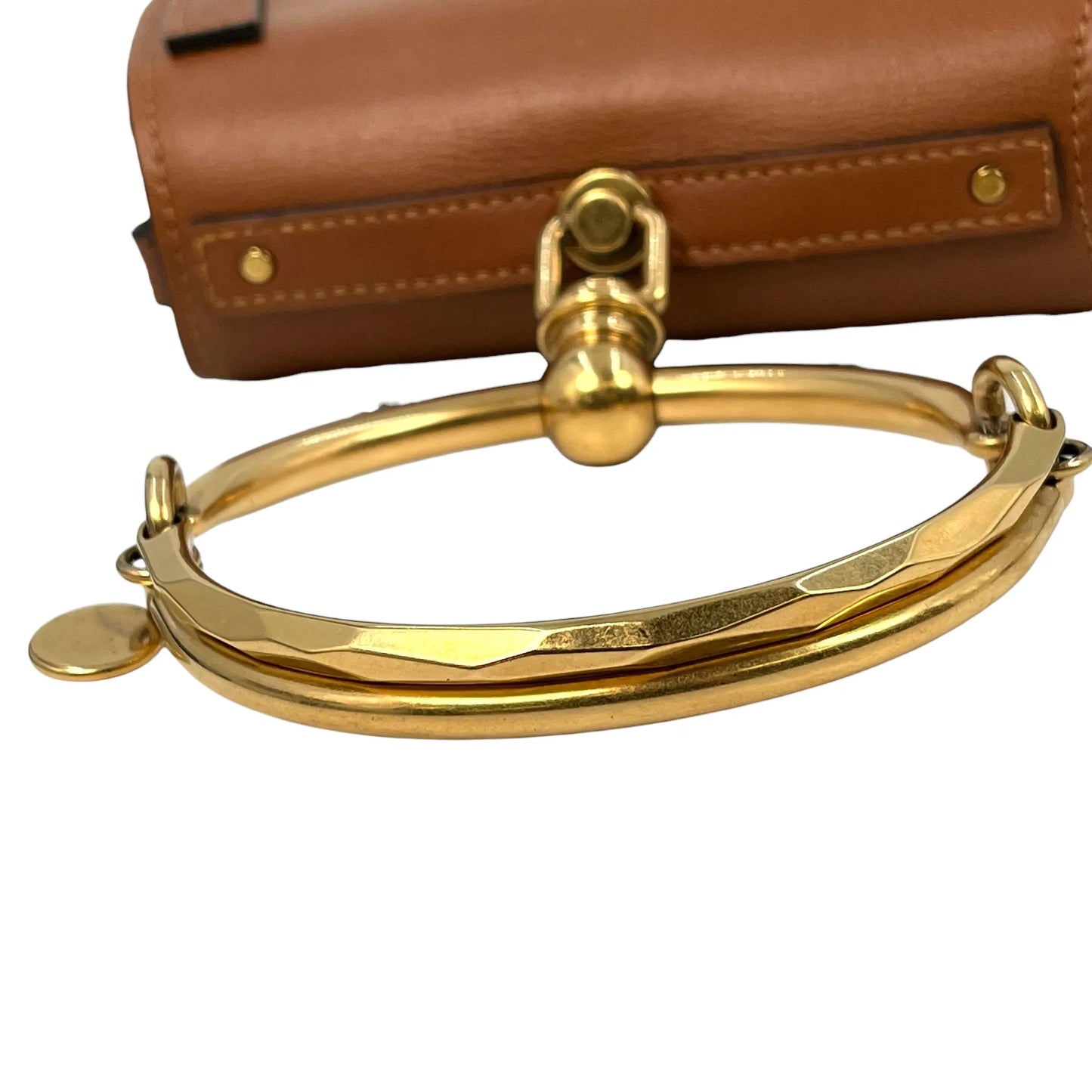 Chloé ナイル レザー ブレスレットバッグ ハンドバッグ ショルダーバッグ - ブラウン