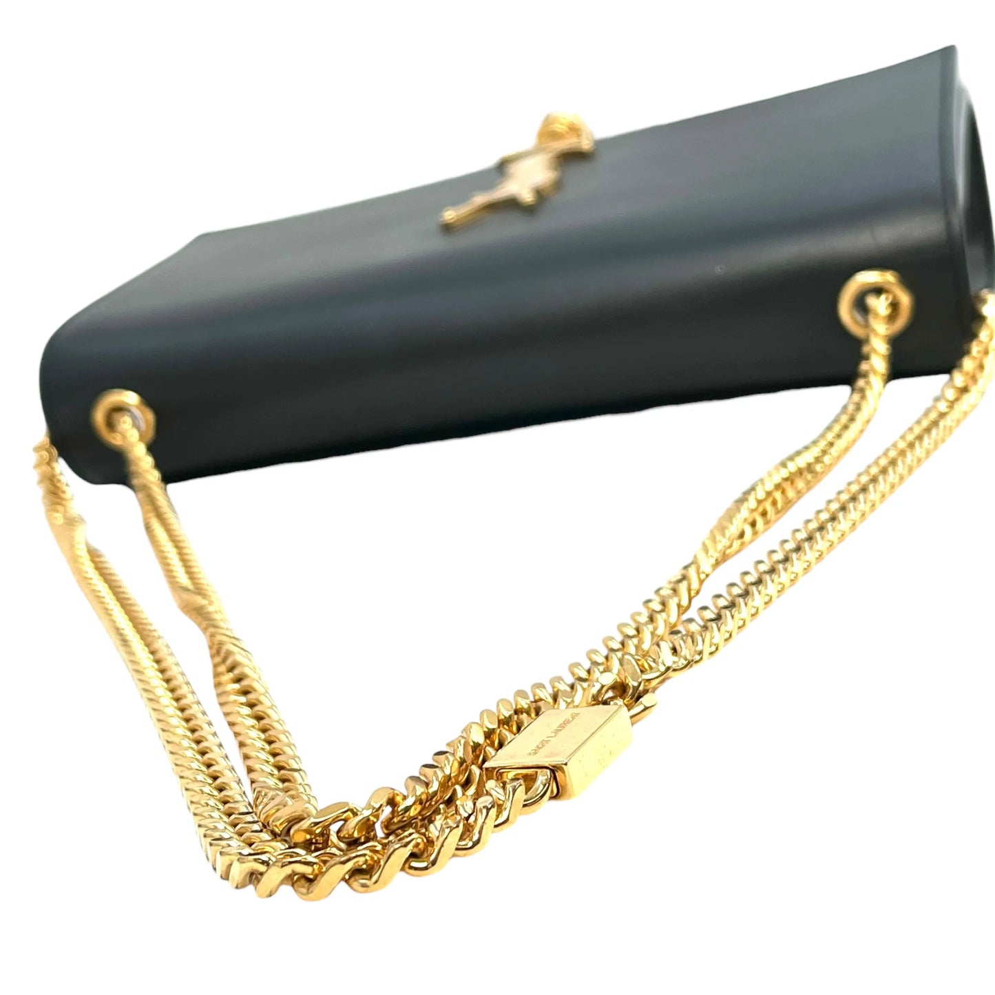 Saint Laurent Kate Tassel Medium Leather Chain Shoulder Bag - Black 