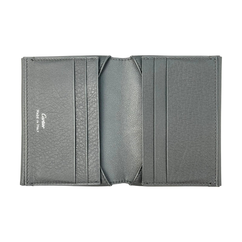 Cartier Leather Card Case - Grey 