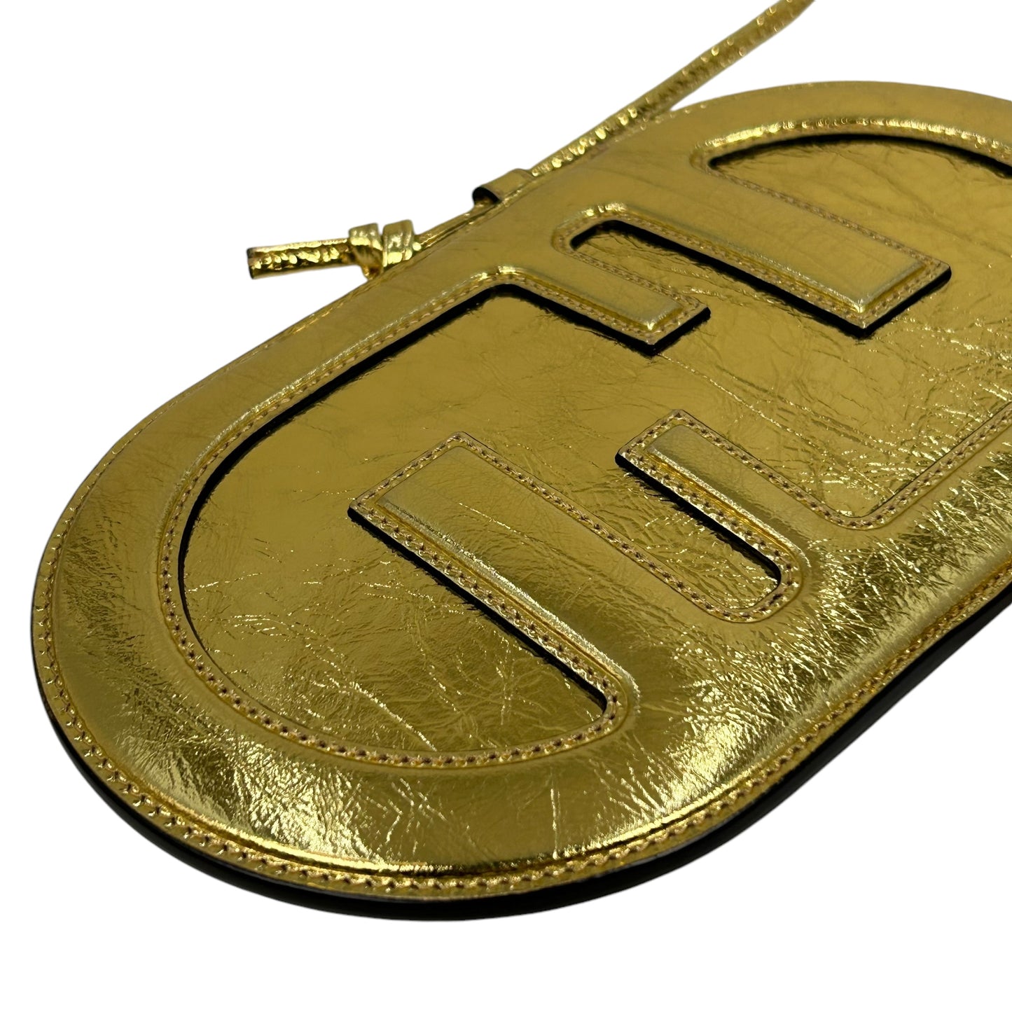 FENDI レザー フォンケース ショルダーバッグ - ゴールド