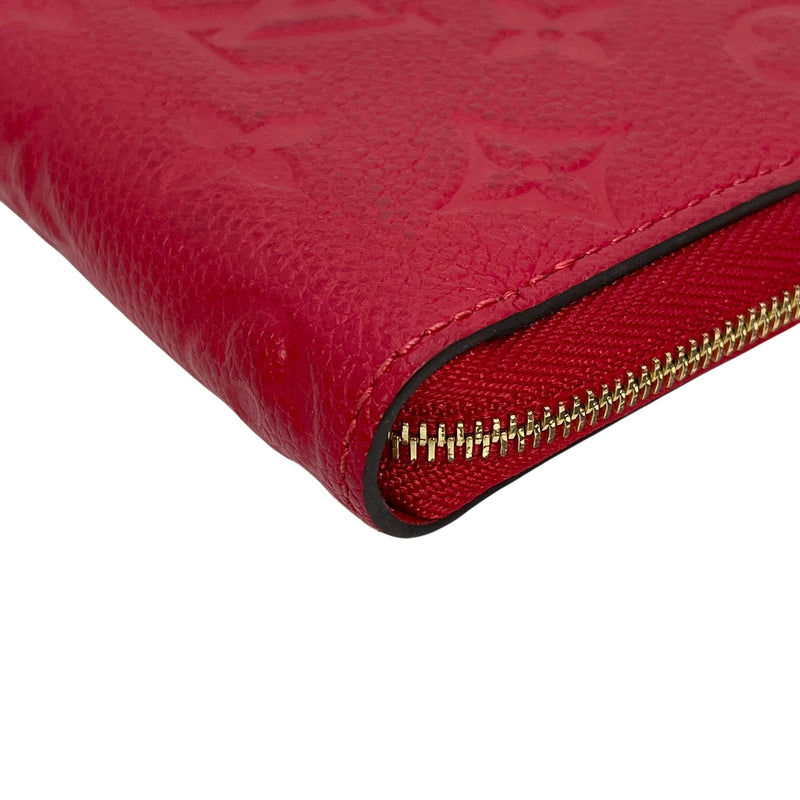 Louis Vuitton Monogram Empreinte Zippy Coin Purse - Red 