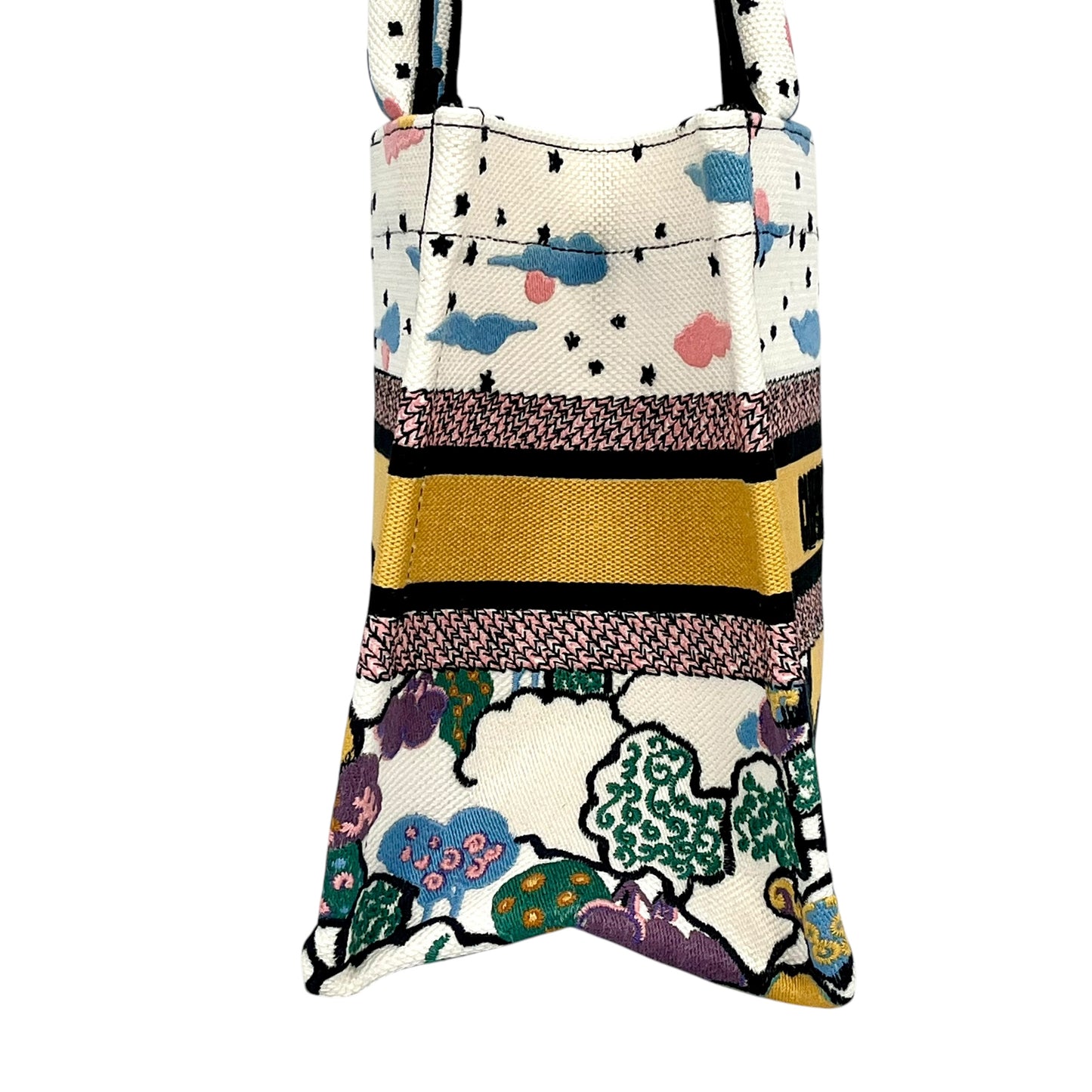 Dior Book Small Tote Bag - White x Multicolor 