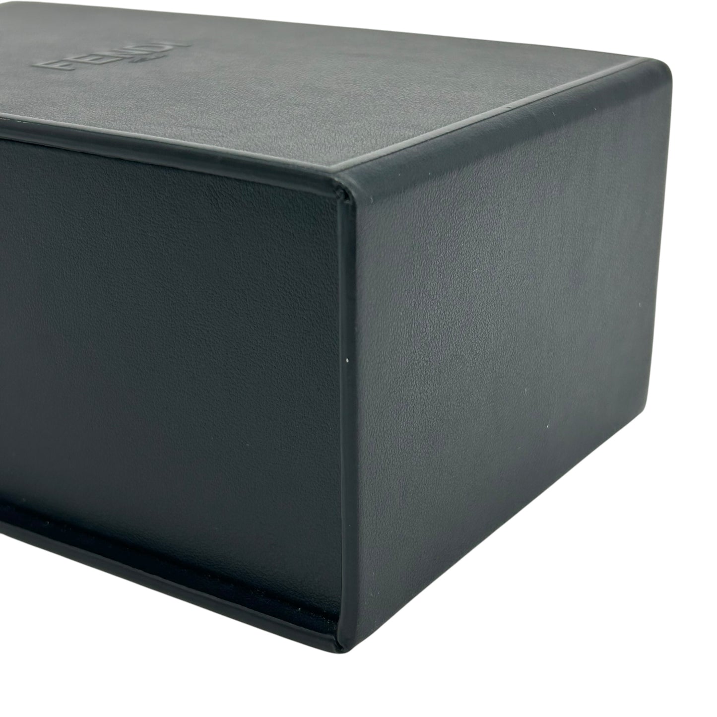 FENDI レザー ボックス ブラック ショルダーバッグ - ブラック