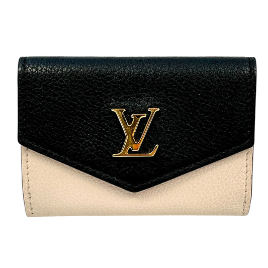 Louis Vuitton Portefeuille Rock Mini Tri-fold Compact Wallet - Beige x Black