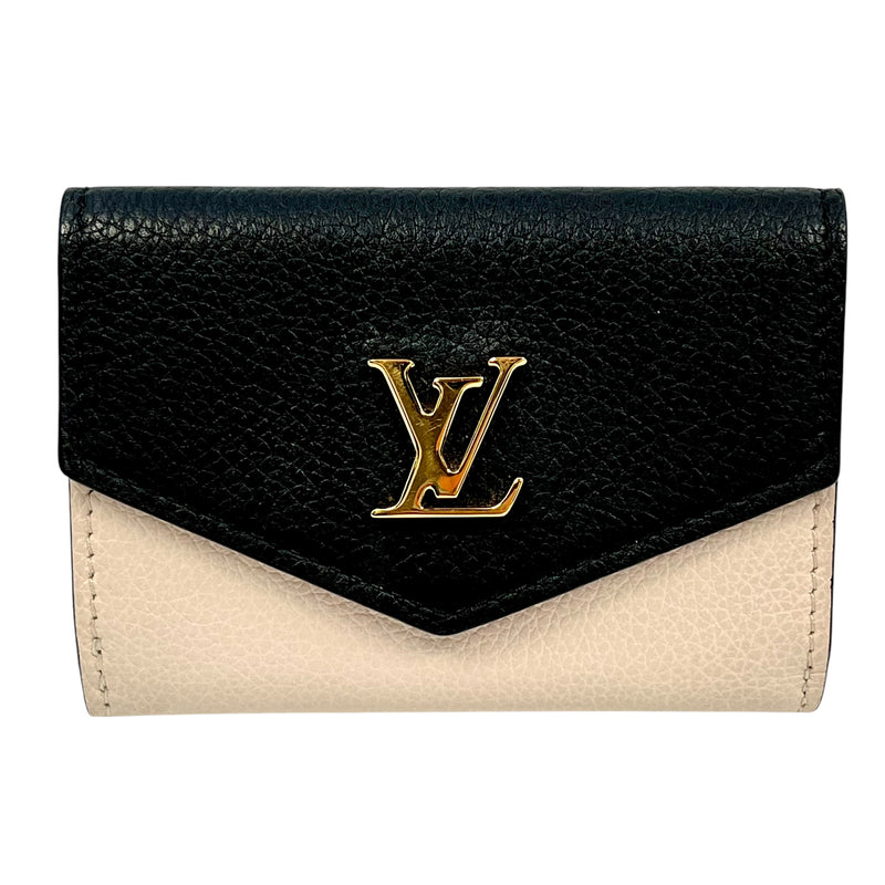 Louis Vuitton Portefeuille Rock Mini Tri-fold Compact Wallet - Beige x Black