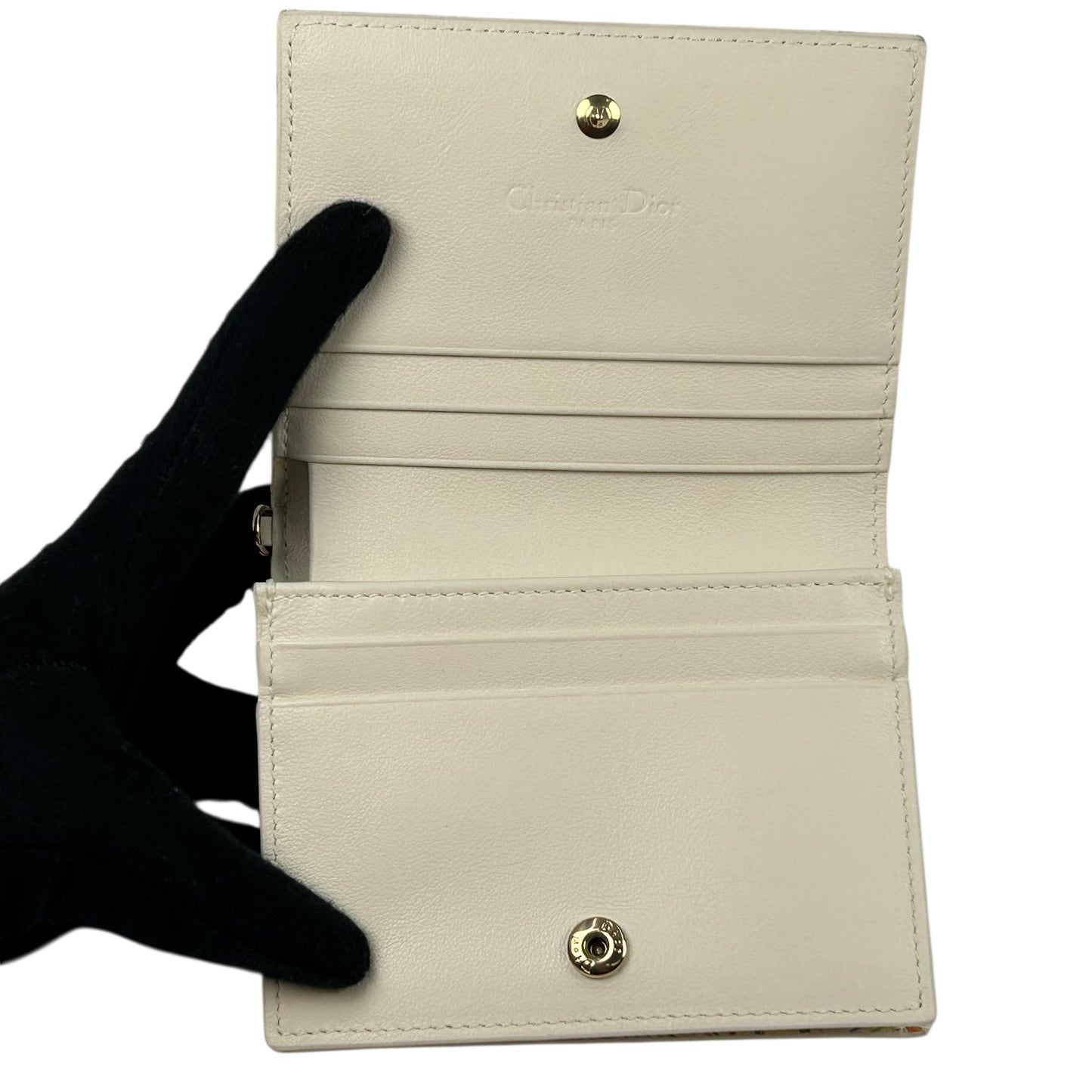 Dior 2020 Heart Light Bifold Compact Wallet - Yellow x Multicolor 