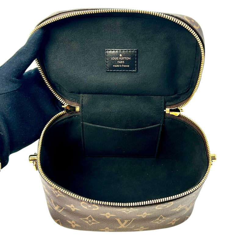 Louis Vuitton モノグラム キャンバス リバース ヴァニティ NV PM ショルダーバッグ - ブラウン