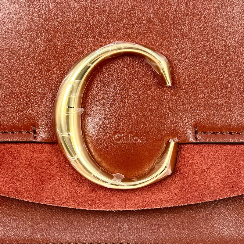 Chloé C Chain Shoulder Bag - Brown 