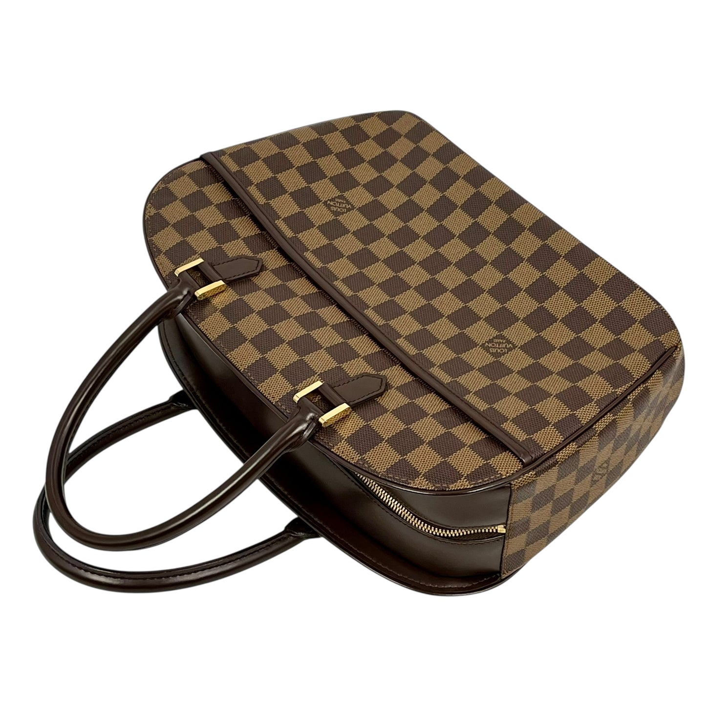 Louis Vuitton Damier Ebene Saria Horizontal Handbag - Dark Brown 