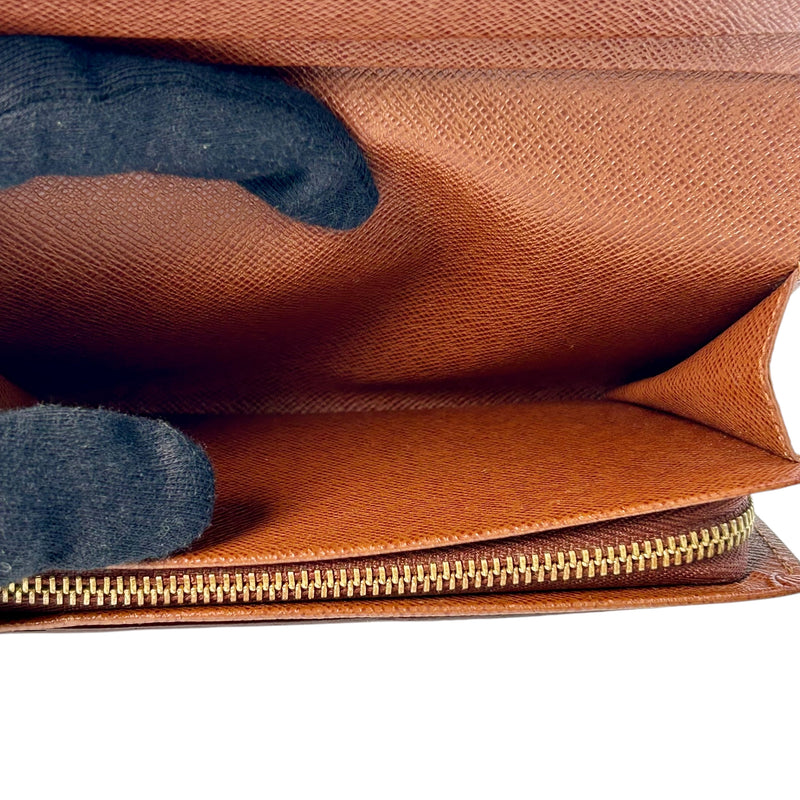 Louis Vuitton Monogram Canvas Porte Monnaie Bi-fold Compact Wallet - 32422 