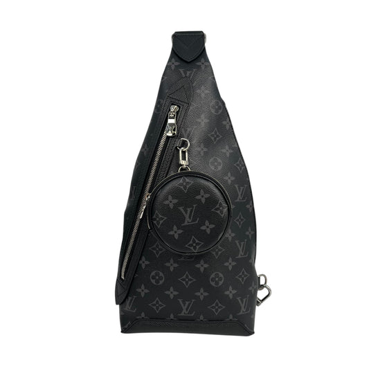 Louis Vuitton Monogram Duo Sling Body Bag - Black 