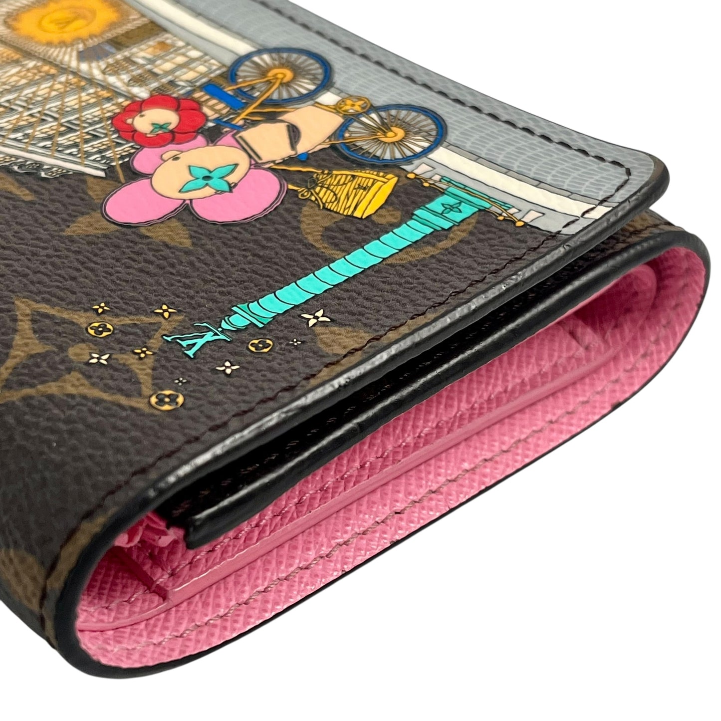 Louis Vuitton Monogram Canvas Portefeuille Victorine Tri-fold Compact Wallet - Brown 