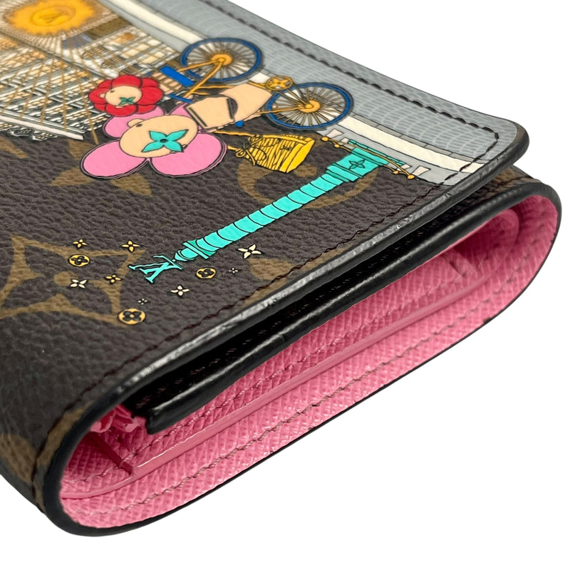 Louis Vuitton Monogram Canvas Portefeuille Victorine Tri-fold Compact Wallet - Brown 