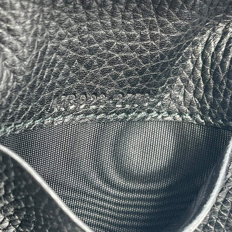 GUCCI Leather Card Case - Black 