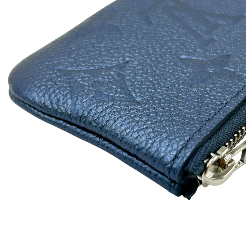 Louis Vuitton Monogram Empreinte Pochette Cle Coin Case and Key Case - Blue 