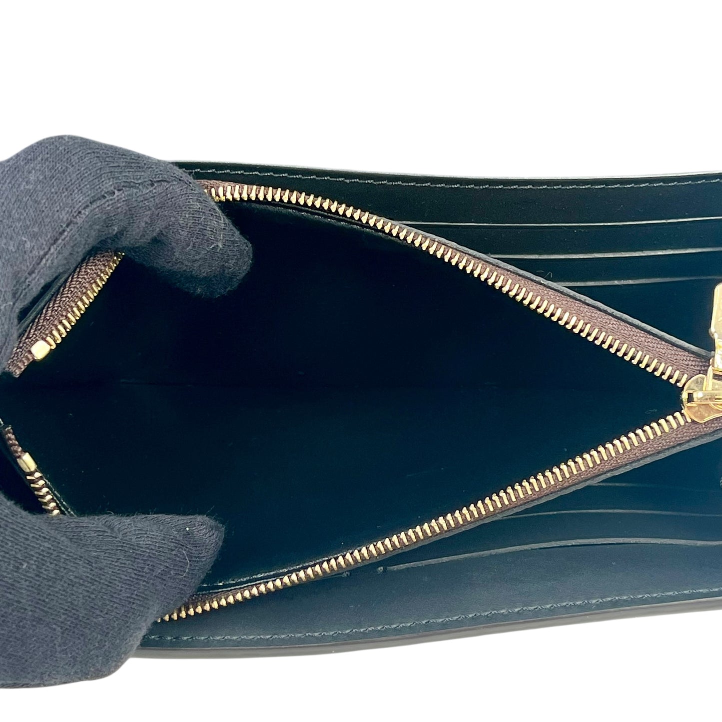 Louis Vuitton Monogram Canvas Reverse Portefeuille Sarah Dauphine Long Wallet - Brown 