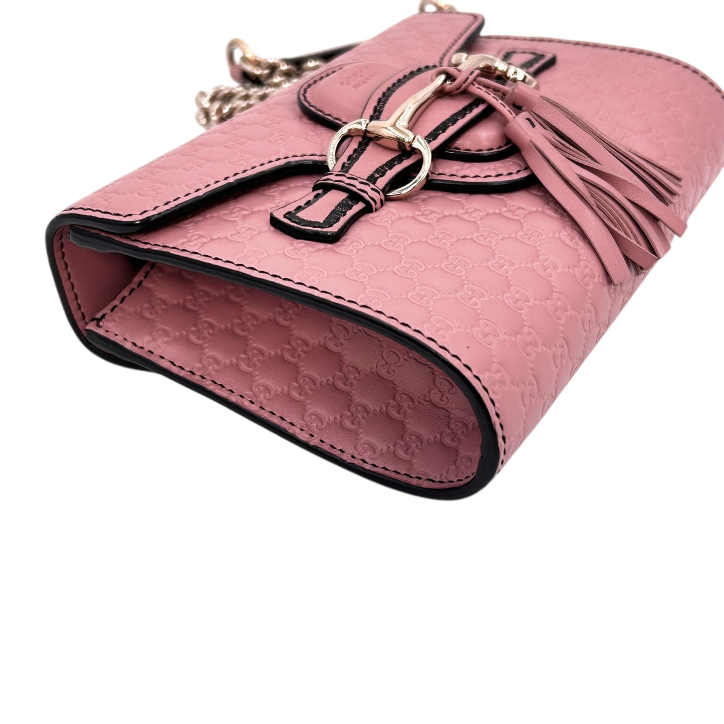 GUCCI Emily Mini Chain Shoulder Bag - Pink 