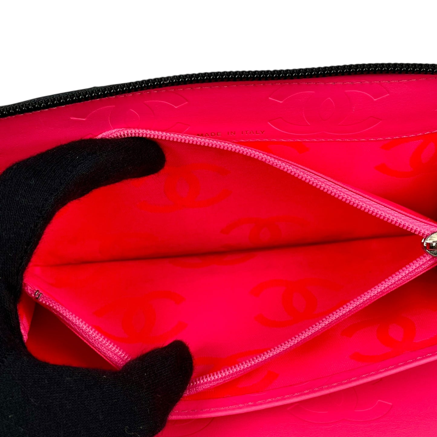 CHANEL Cambon Calfskin Long Wallet - Black 