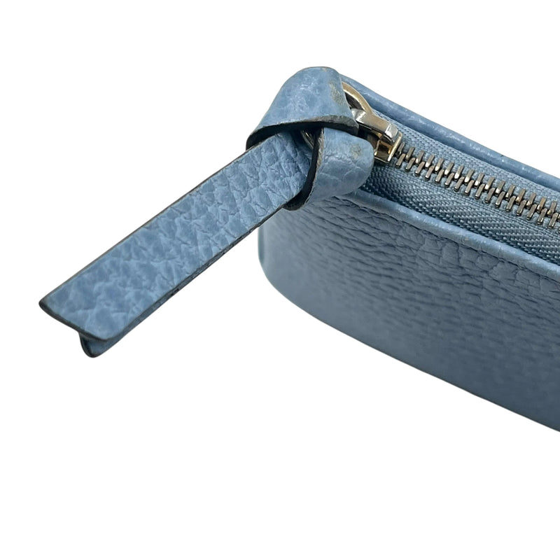 GUCCI Leather Coin Case and Key Case - Blue 