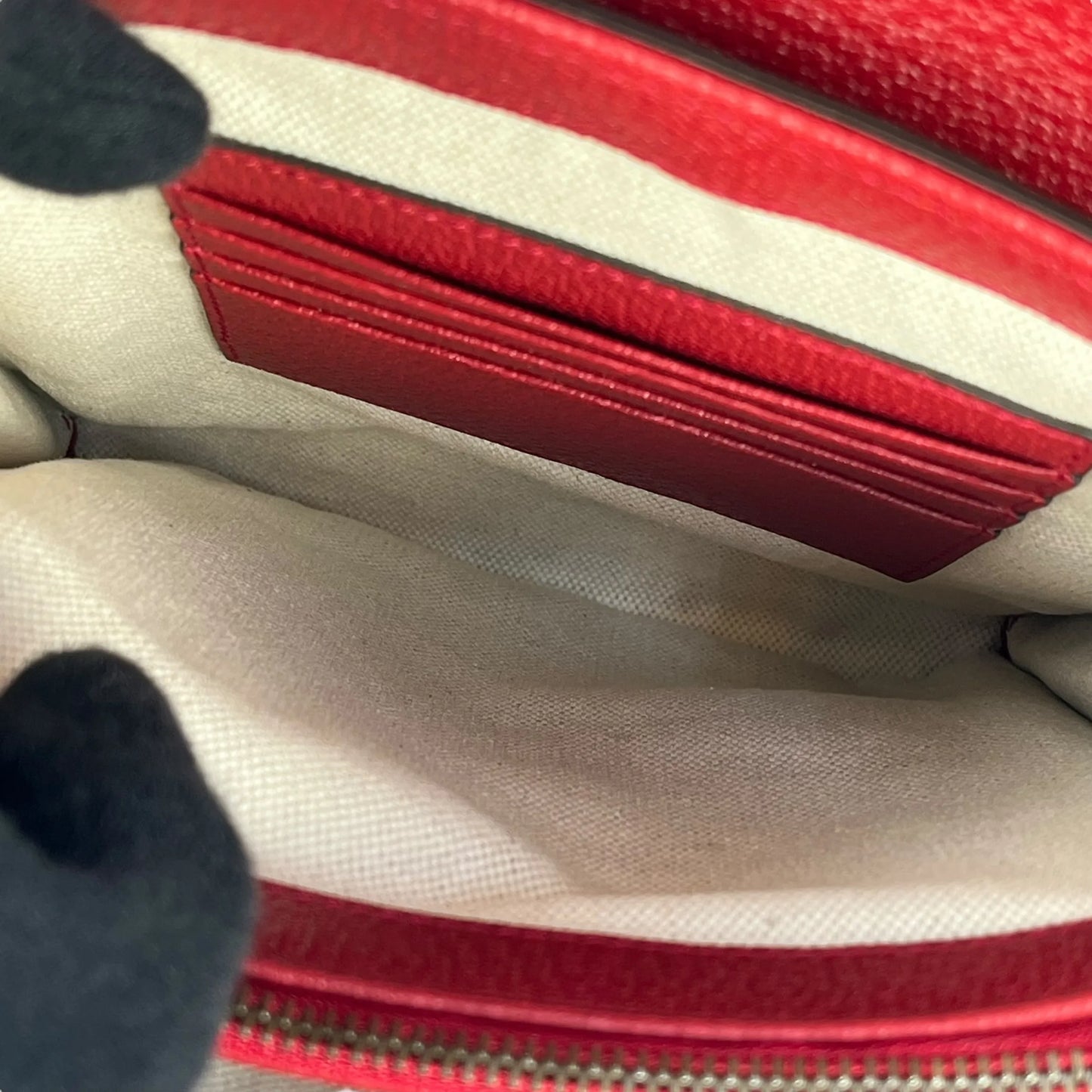 GUCCI Baiadera Striped Shoulder Bag - Multicolor and Red 