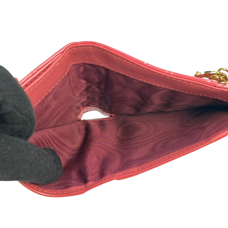 Dior Lady Dior Lotus Compact Wallet - Pink 