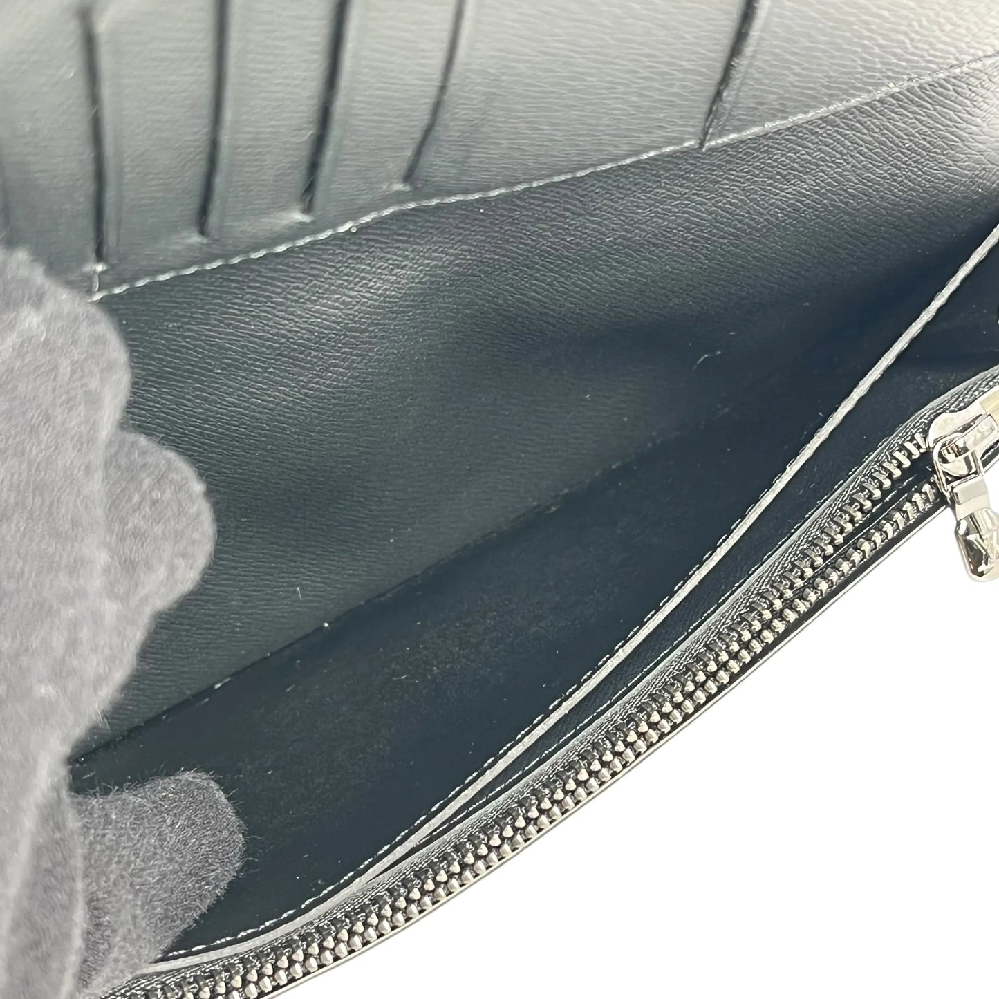 Louis Vuitton モノグラム エクリプス キャンバス ロングウォレット - ブラック