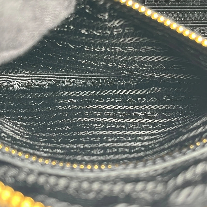 PRADA Saffiano Leather Shoulder Bag - Black 