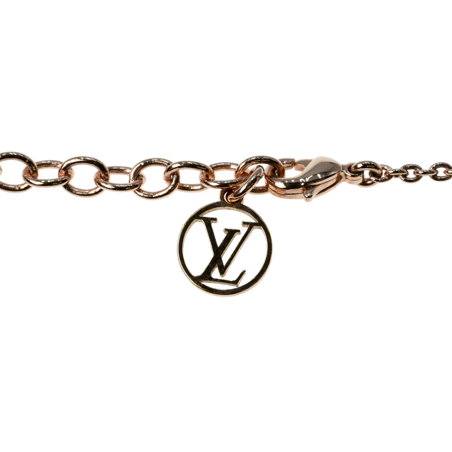 Louis Vuitton Essential V Necklace - GP - Rose Gold - 21368 