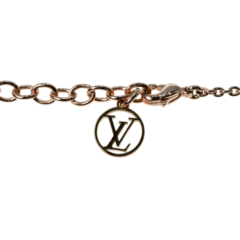Louis Vuitton Essential V Necklace - GP - Rose Gold - 21368 