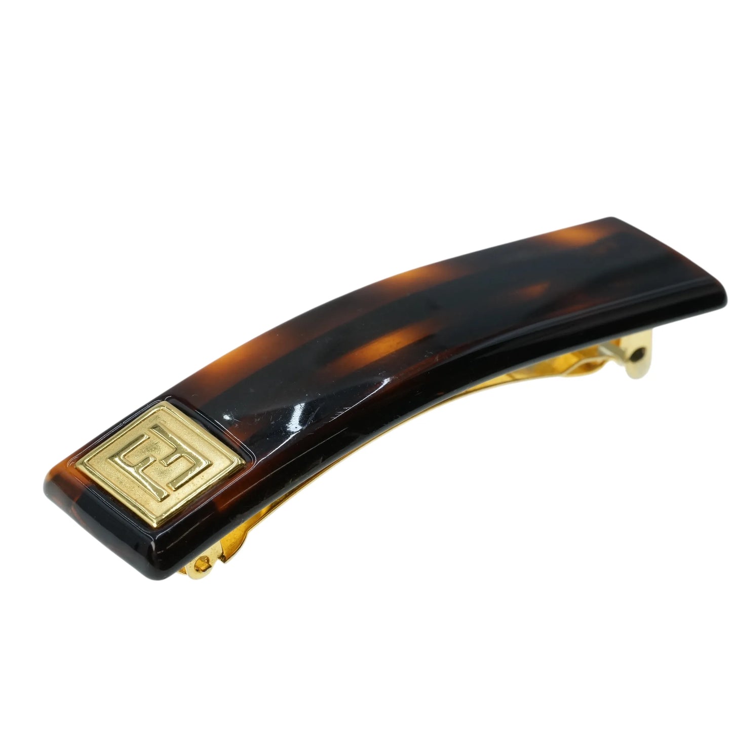 FENDI バレッタ ヘアクリップ アクセサリー - ブラウン