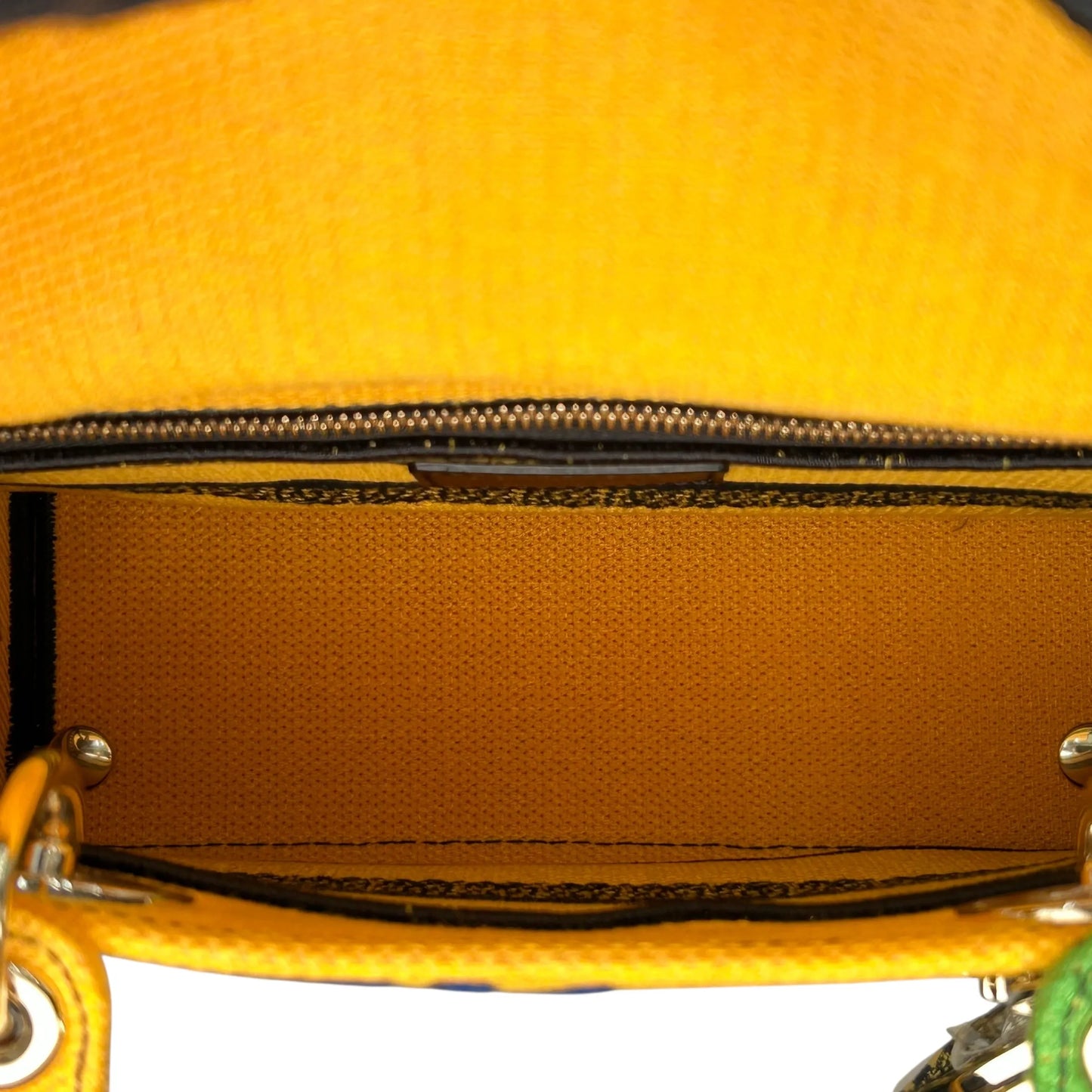 Dior Lady D-Light Handbag - Yellow and Green 
